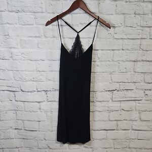 Victoria's Secret Black Lace Slip Dress